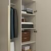 Kledingkast SENSO 3D 150 – 150 cm – Kasjmier beige – 3 deuren