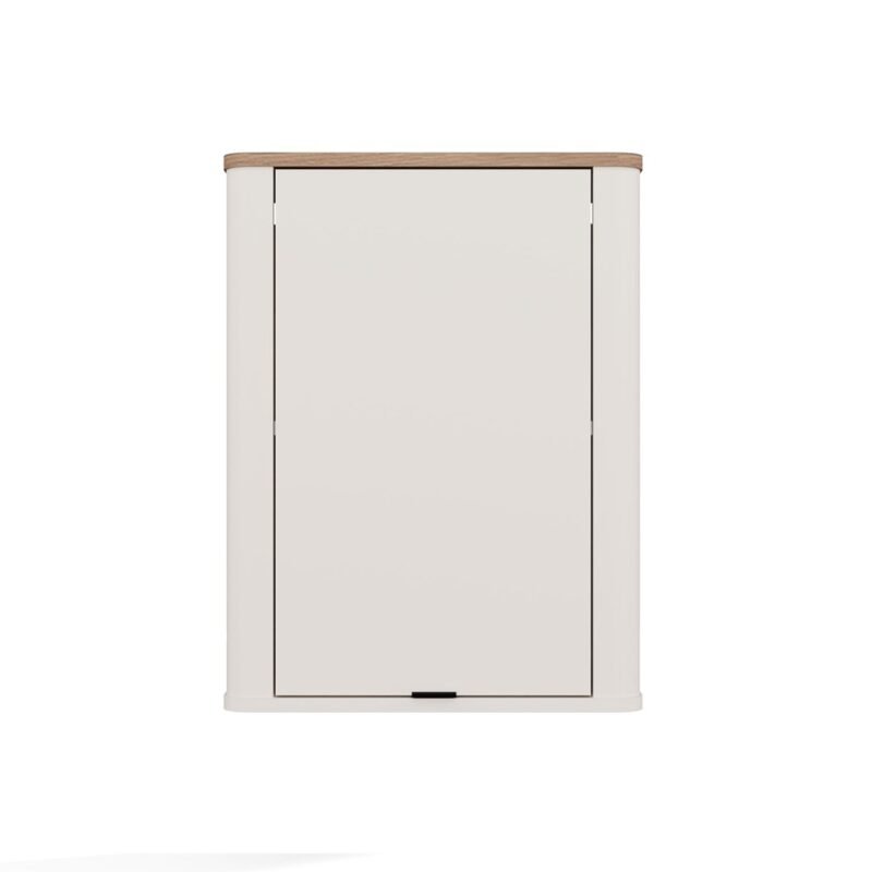 Badkamerkast CORDOBA 1D – Castello eiken / Kasjmier – 2 planken – hangend