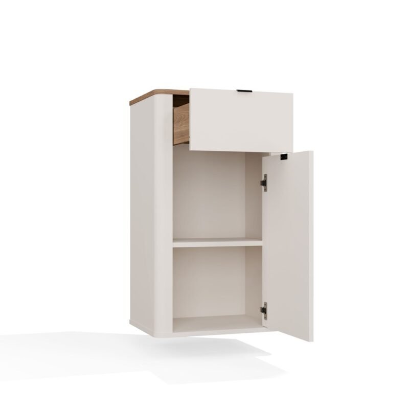 Szafka1D1S Badkamerkast CORDOBA 1D1S – Castello eiken / Kasjmier – hangend