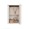 Badkamerkast CORDOBA 1D – Castello eiken / Kasjmier – 2 planken – hangend