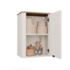 Badkamerkast CORDOBA 1D – Castello eiken / Kasjmier – 2 planken – hangend
