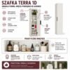 Terra1dinfografika2 Badkamerkast TERRA 1D – Kasjmier beige – 4 planken – hangend