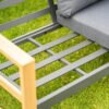 Tuinset DUISBURG Sofa Fotel Stolik – Antraciet / Bruin