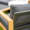 Tuinset DUISBURG Sofa Fotel Stolik – Antraciet / Bruin