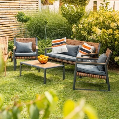 WIZUAL12 Tuinset TEXAS – Grijs