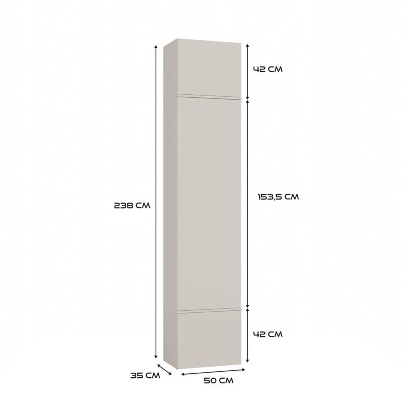 Garderobemeubel HAGA III 1Sz2W – Kasjmier beige