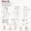 WymiaryPOLA2SBIEL-aigen Wasmachinekast POLA 2S – 2 laden – met opbergruimte