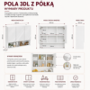 Badkamerkast POLA 3DL/P – 80 cm – hangend