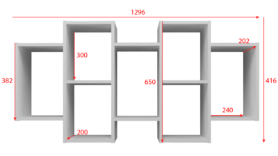 biel Wandplank BILBAO 7.0 – Wit