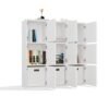 Rek MALAX 3x3 H – 110 × 110 cm – Wit – 3 deuren