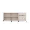 Dressoir CORDOBA 2D3S – Kasjmier beige – 3 laden – soft-close