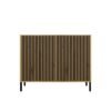 Dressoir KAMARO 2D SLIM – Artisan eiken – geribbeld front