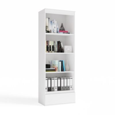 Rek PALERMO – Wit – 1 lade – 4 planken