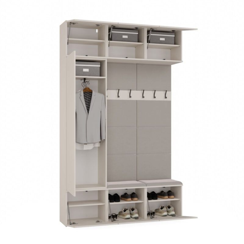 Garderobemeubel HAGA III 1Sz2W – Kasjmier beige