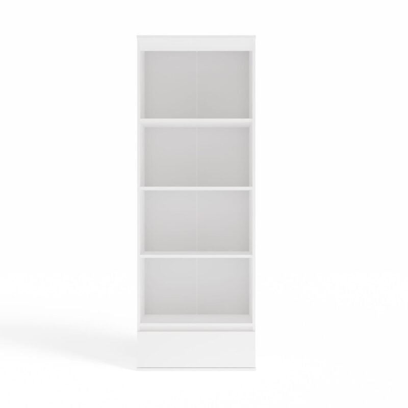 Rek PALERMO – Wit – 1 lade – 4 planken