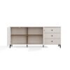 Dressoir POINT 2D3S – Castello eiken / Kasjmier beige – 3 laden – 2 deuren