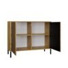 Dressoir KAMARO 2D SLIM – Artisan eiken – geribbeld front