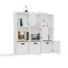 Rek MALAX 3x3 H – 110 × 110 cm – Wit – 3 deuren
