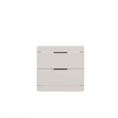 Wastafelmeubel TERRA 60 2S – 60 × 58 × 45 cm – Kasjmier – 2 laden – hangend – met wastafel
