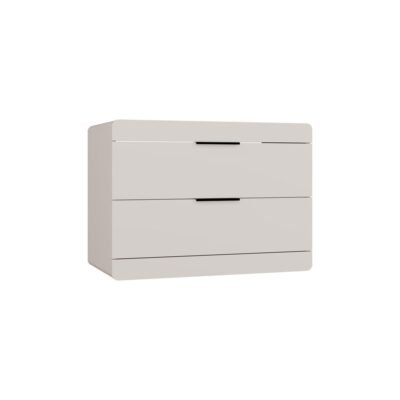 Wastafelmeubel TERRA 80 2S – 80 × 58 × 45 cm – Kasjmier – 2 laden – hangend – met wastafel
