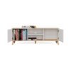 bryla1 TV-meubel OLYMPO 150 – 150 cm – Artisan eiken / Wit