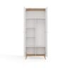 bryla2 Kledingkast Ubraniowa OLYMPO 2D – 80 cm – Artisan eiken / Wit – 2 deuren
