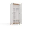bryla3 Kledingkast Ubraniowa OLYMPO 2D – 80 cm – Artisan eiken / Wit – 2 deuren