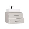 bryla3 Wastafelmeubel NEL 60 UC – Kasjmier beige – 2 laden – hangend – met wastafel