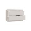 Wastafelmeubel TERRA 80 2S – 80 × 58 × 45 cm – Kasjmier – 2 laden – hangend – met wastafel
