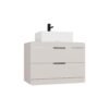 Wastafelmeubel TERRA 80 2S – 80 × 58 × 45 cm – Kasjmier – 2 laden – hangend – met wastafel