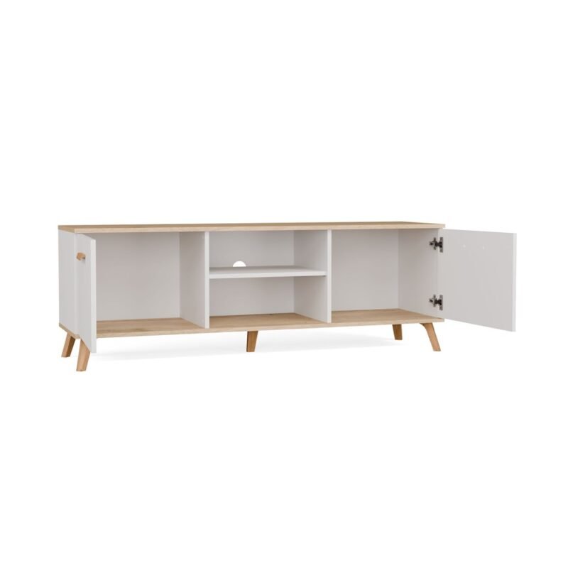 bryla4 TV-meubel OLYMPO 150 – 150 cm – Artisan eiken / Wit