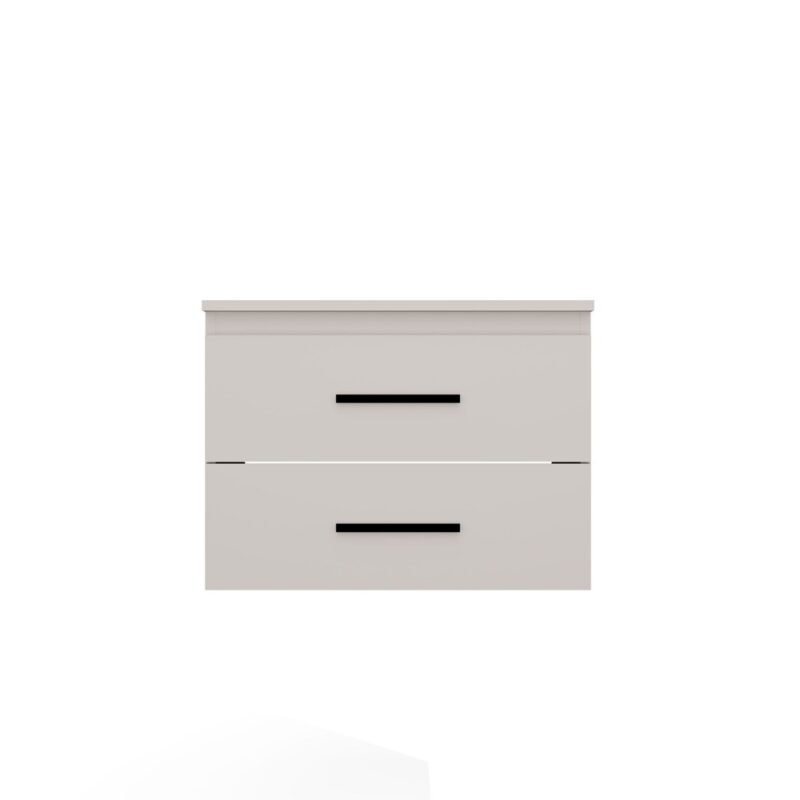 bryla7 Wastafelmeubel NEL 60 UC – Kasjmier beige – 2 laden – hangend – met wastafel