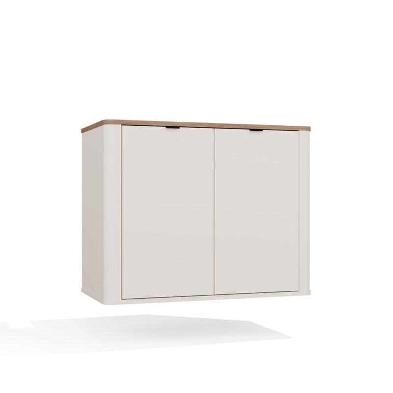 Wastafelmeubel CORDOBA 2D – Castello eiken / Kasjmier – hangend – met wastafel