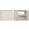 Wastafelmeubel CORDOBA 2D – Castello eiken / Kasjmier – hangend – met wastafel