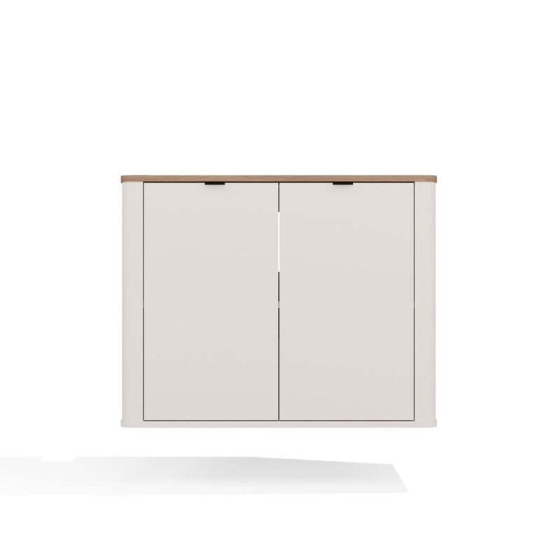 Wastafelmeubel CORDOBA 2D – Castello eiken / Kasjmier – hangend – met wastafel