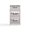 Schoenenkast Paula – Artisan eiken / Wit – 3 deuren