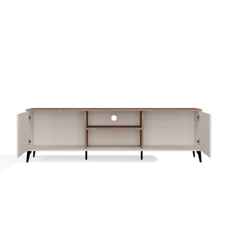 TV-meubel POINT 2D – Castello eiken / Kasjmier beige – 2 deuren