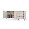 brylka2 Dressoir CORDOBA 2D3S – Castello eiken / Kasjmier beige – 3 laden – soft-close