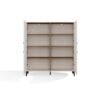 brylka2 Dressoir POINT 4D – Castello eiken / Kasjmier beige – 4 deuren – 8 planken