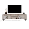 TV-meubel POINT 2D – Castello eiken / Kasjmier beige – 2 deuren