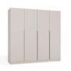 brylka3 Kledingkast SENSO 4D 200 – 200 cm – Kasjmier beige – 4 deuren