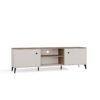 TV-meubel POINT 2D – Castello eiken / Kasjmier beige – 2 deuren