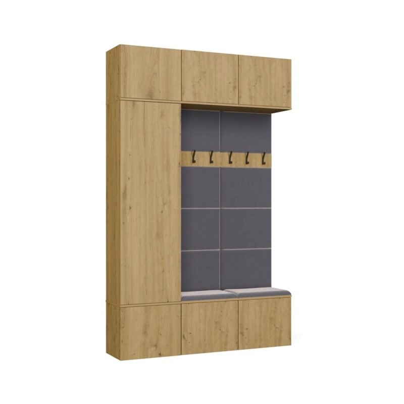 brylka4 Garderobemeubel HAGA III/1Sz2W – Artisan eiken