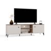 TV-meubel POINT 2D – Castello eiken / Kasjmier beige – 2 deuren