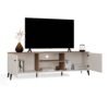 TV-meubel POINT 2D – Castello eiken / Kasjmier beige – 2 deuren