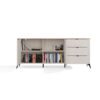 brylka6 Dressoir CORDOBA 2D3S – Castello eiken / Kasjmier beige – 3 laden – soft-close