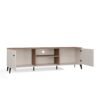 TV-meubel POINT 2D – Castello eiken / Kasjmier beige – 2 deuren