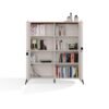 bryopen Dressoir CORDOBA 4D – Castello eiken / Kasjmier beige – 4 deuren – 8 planken