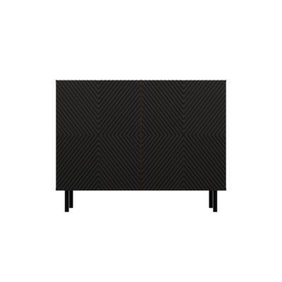 Dressoir KAMA 2D – Zwart / Artisan eiken