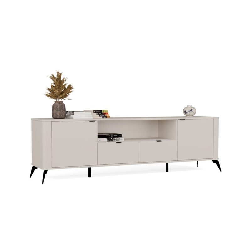 cordoba12 TV-meubel CORDOBA 2D2S – Kasjmier beige – 2 laden